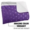 University of North Alabama Lions Logo Dots Silky Touch Sherpa Back Super Soft Throw Blanket,Logo Dots view 3