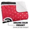Gardner-Webb University Runnin' Bulldogs Logo Dots Silky Touch Sherpa Back Super Soft Throw Blanket,Logo Dots view 3