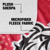 Gardner-Webb University Runnin' Bulldogs Logo Dots Silky Touch Sherpa Back Super Soft Throw Blanket,Logo Dots view 4