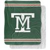 Montana Tech University Orediggers Primary Logo Silky Touch Sherpa Back Super Soft Throw Blanket,Primary Logo view 1