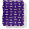 James Madison University Dukes Logo Pattern Silky Touch Sherpa Back Super Soft Throw Blanket,Logo Pattern view 1