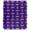 James Madison University Dukes Logo Pattern Silky Touch Sherpa Back Super Soft Throw Blanket,Logo Pattern view 2