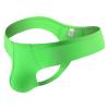 JEsilunmaMY Mens Seamless Underwear Ice Silk Low Rise U Convex Pouch G-String Thong Solid Color Breathable T-Back Panties (Green1,Large) view 1