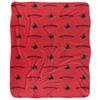 Northwestern Oklahoma State University Rangers Logo Pattern Silky Touch Sherpa Back Super Soft Throw Blanket,Logo Pattern view 2