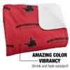 Northwestern Oklahoma State University Rangers Logo Pattern Silky Touch Sherpa Back Super Soft Throw Blanket,Logo Pattern view 3