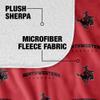 Northwestern Oklahoma State University Rangers Logo Pattern Silky Touch Sherpa Back Super Soft Throw Blanket,Logo Pattern view 4