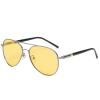 WIRUN Night Vision Glasses Anti-Glare Polarized UV400 Aviator Night Driving Glasses for Men & Women Fishing Cycling Golf (Grey) view 1