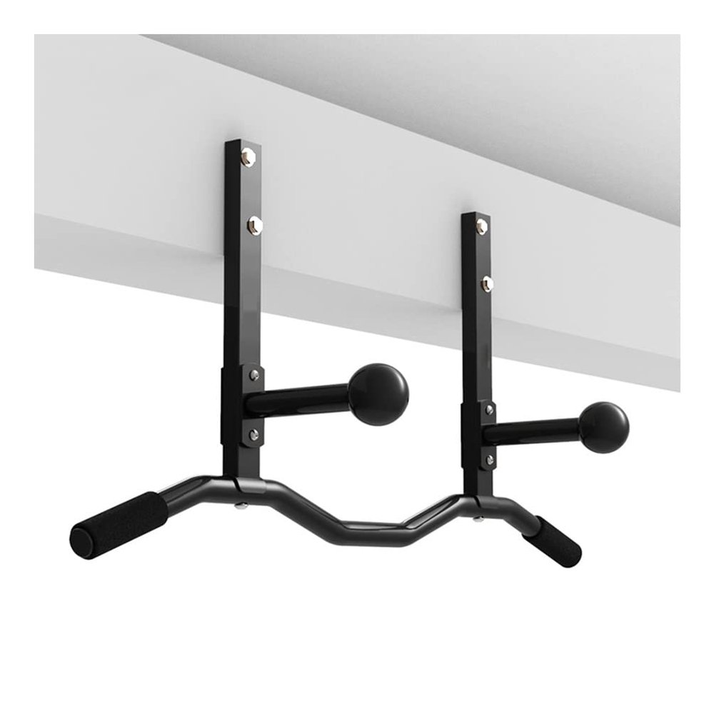 Wall-Mounted Pull-up Bar, Beam Mounted Upper Body Strength Exercise Bar, Horizontal Bar with Grip Ball, Safe Load 300kg (Color : Style 2)