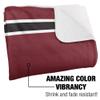 University of Northwestern Ohio Racers Primary Logo Silky Touch Sherpa Back Super Soft Throw Blanket,Primary Logo view 3