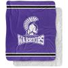 Winona State University Warriors Primary Logo Silky Touch Sherpa Back Super Soft Throw Blanket,Primary Logo view 1