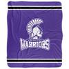 Winona State University Warriors Primary Logo Silky Touch Sherpa Back Super Soft Throw Blanket,Primary Logo view 2