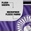 Winona State University Warriors Primary Logo Silky Touch Sherpa Back Super Soft Throw Blanket,Primary Logo view 4