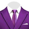 Maiyifu-GJ Men's Slim Fit Double Breasted Jacket Slim Fit Business Daily Prom Blazer Peak Lapel Groom Wedding Party Suit Coat (Purple 1,XX-Large) view 3