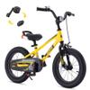 RoyalBaby Freestyle EZ Kids Bike, Easy Learn Balancing to Biking, 14 Inch Balance & Pedal Bicycle, Instant Assembly Toddlers Boys Girls Ages 3-5 Years, 14" Yellow view 1