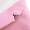 Men's Slim Fit Double Breasted Jacket Slim Fit Business Daily Prom Blazer Peak Lapel Groom Wedding Party Suit Coat (Pink 2,Medium) view 3