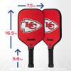 Franklin Sports NFL Kansas City Chiefs Pickleball Paddle - Pickleball X - Polypropylene Core - NFL Official Licensed Product - USAPA Approved view 2