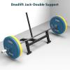 AHDFY Double Support Deadlift Jack, Barbell Jack Steel, Deadlift Barbell Jack for Deadlifting, Powerlifting and Weightlifting, Max Capacity 600lbs, Foot Pedal - Easy to Load and Unload Weight Plates view 2