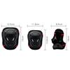KAUYITWA Protective Gear Sets for Adult/Kids Adjustable Safety Knee Pads and Elbow Pads Wrist Guards for Cycling Skating Roller Skateboard Bike Scooter Outdoor 6 Pcs (Black, L) view 2