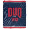 Duquesne University Dukes Logo Dots Silky Touch Sherpa Back Super Soft Throw Blanket,Logo Dots view 2