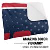 Duquesne University Dukes Logo Dots Silky Touch Sherpa Back Super Soft Throw Blanket,Logo Dots view 3