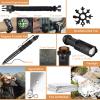 Survival Kit 34 in 1 Emergency Tactical Survival Gear Camping Tool Accessories Equipment Gifts for Men Christmas Stocking Stuffers Valentines Birthday Fathers Day for Dad Husband view 3