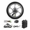 L-faster 16 Inch 350W Brushless Geared Motor Mag Wheel with Tire PAS Accelerator for Front Hub Drive Scooter Small Bike Bicycle Thumb Throttle with tire36V350W view 1