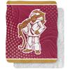 Rhode Island College Anchorman Logo Dots Silky Touch Sherpa Back Super Soft Throw Blanket,Logo Dots view 1