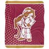 Rhode Island College Anchorman Logo Dots Silky Touch Sherpa Back Super Soft Throw Blanket,Logo Dots view 2