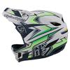 Troy Lee Designs D4 Composite Full Face Mountain Bike Helmet for Max Ventilation Lightweight MIPS EPP EPS Racing Downhill DH BMX MTB - Adult Men Women (Volt White, X-Large) view 2