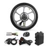 16 Inch 350W Brushless Geared Motor Mag Wheel with Tire PAS Accelerator for Front Hub Drive Scooter Small Bike Bicycle Handle Throttle with tire24V350W view 1