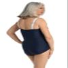 Maxine Of Hollywood Women's Standard Bandeau Girl Leg One Piece Swimsuit, Indigo, 8 view 2