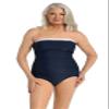 Maxine Of Hollywood Women's Standard Bandeau Girl Leg One Piece Swimsuit, Indigo, 8 view 4