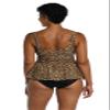 Maxine Of Hollywood Women's Standard Over The Shoulder Empire Tankini Swimsuit Top, Natural//Cougar, 18 view 2