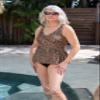 Maxine Of Hollywood Women's Standard Over The Shoulder Empire Tankini Swimsuit Top, Natural//Cougar, 18 view 3