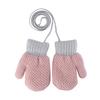 PENINSULA LOVE Toddler Winter Thermal Gloves Warm Knit Mittens Baby String Plush Gloves 1-3Year view 1