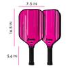 Franklin Sports Pro Pickleball Paddles - Signature Series Pro Paddle with MaxGrit Surface - USA Pickleball (USAPA) Tournament Approved - 13mm Polypropylene Core - Pink view 2