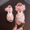 6 Year Old Girls Slippers Girls Rhinestone Flower Shoes Low Heel Flower Wedding Soccer Slide Sandal Girls view 2