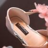 6 Year Old Girls Slippers Girls Rhinestone Flower Shoes Low Heel Flower Wedding Soccer Slide Sandal Girls view 4