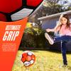 Nerf Proshot Kids Soccer Ball - Size 3 Indoor + Outdoor Youth Soccer Ball + Air Pump Set - Official Size 3 Soft Cover for Boys + Girls - Pump + Inflation Needle Included - Red/White view 3