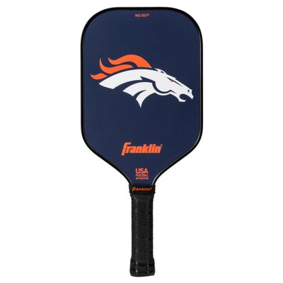 Franklin Sports NFL Denver Broncos Pickleball Paddle - Pickleball X - Polypropylene Core - NFL Official Licensed Product - USAPA Approved