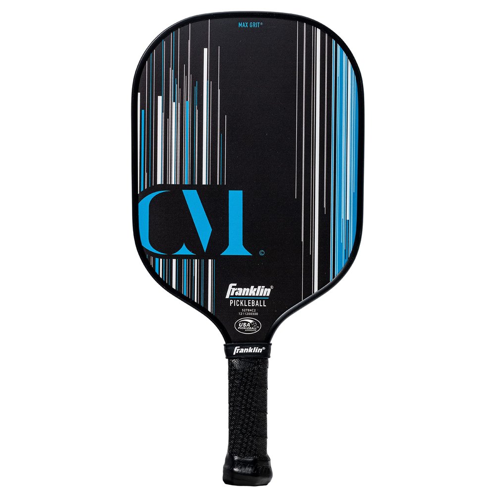 Franklin Sports Pro Pickleball Paddle - Christine McGrath Pro Player Tournament Pickleball Paddle - Polypropylene Paddle with Max Grit Surface - USA Pickleball (USAPA) Approved - Blue - 13mm Core