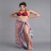 100% Cotton Hand Block Print Sarong Womens Swimsuit Wrap Beach Cover Up Long Swimwear view 4