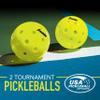 Franklin Sports Activator Pickleball Paddle and Ball Set - (2) Wooden Rackets + (2) X-40 Balls - 2 Player Paddle Set - USA Pickleball (USAPA) Approved view 4