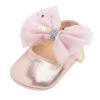 2t Shoes Kids Girls Shoes Sole Rubber Flat First Baby Dress Bowknot Mary Princess Baby Shoes Baby Girl Shoes Lights Pink view 1