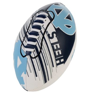 Franklin Sports North Carolina Tar Heels Foam Football - Youth Mini Football for Kids - 8.5" Junior Soft Foam Ball - SPACELACE Easy Grip Cover - Perfect Toy for Kids