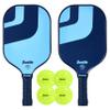Franklin Sports Pickleball Paddle and Ball Set - (2) Fiberglass Paddles + (4) X-40 Balls - USA Pickleball (USAP) Approved - 2 Player Set view 1