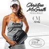 Franklin Sports Pro Pickleball Paddle - Christine McGrath Pro Player Tournament Paddle - Polypropylene Core Racket with Max Grit Surface - USA Pickleball (USAPA) Approved - Black - 13mm Core view 3