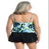 Maxine Of Hollywood Women's Standard Bandeau Tankini Swimsuit Top, Multi//Electric Rose, 18 view 2