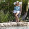 Maxine Of Hollywood Women's Standard Bandeau Tankini Swimsuit Top, Multi//Electric Rose, 18 view 3