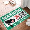 Doormats with Sayings Video Surveillance Signs, No Trespassing Violators Will Be Prosecuteds Mat Emo Room Decor Large Welcome Mats Outdoor ( Size : 50X80CM ) view 1